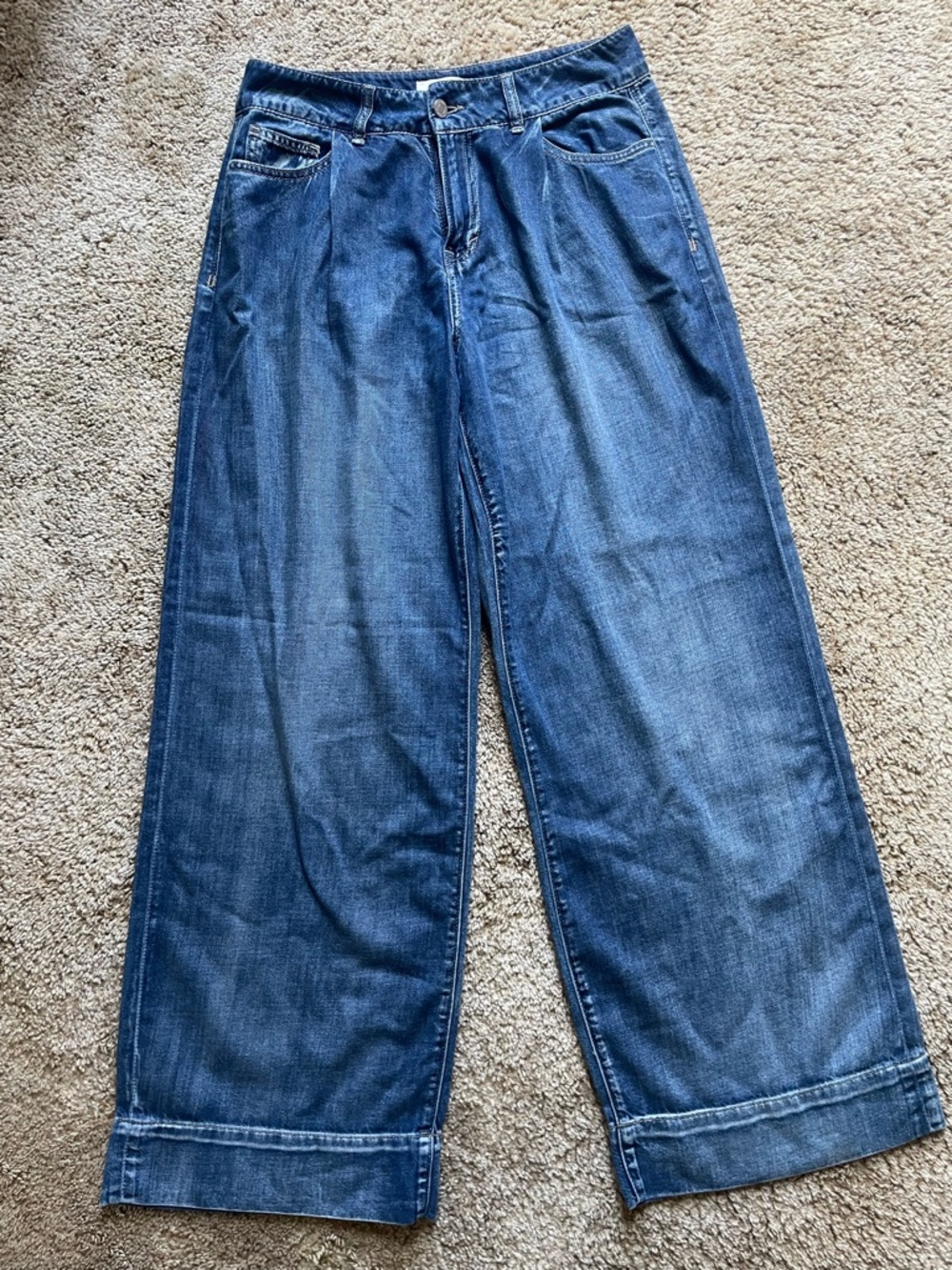 Habitual Jeans Women’s Size 8/29 Wide Leg High Waist Contemporary Trendy Casual